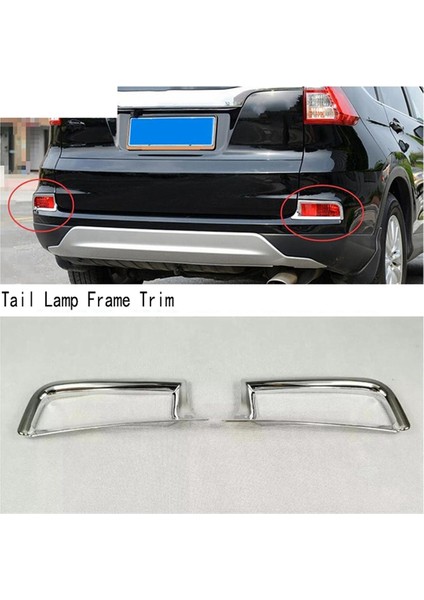 Honda Crv Cr-V 2015 ve 2016 Için Krom Arka Sis Farı Çerçeve Kapağı Kaplaması (Yurt Dışından)
