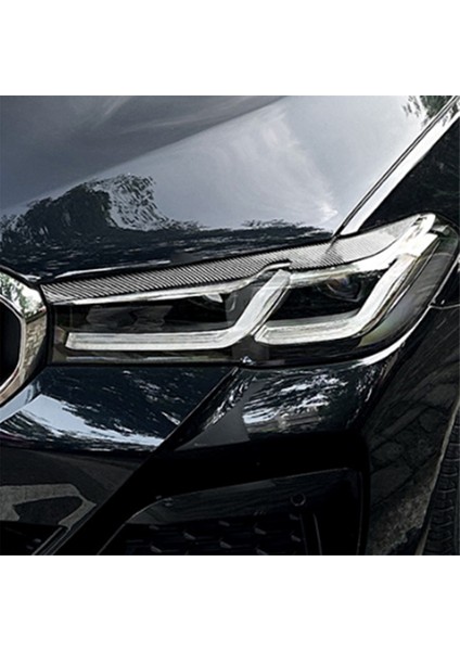 Bmw 5 Serisi G30 G31 2021-2023 Karbon Fiber Araba Ön Far Kaşı Far Göz Kapağı Kaşı (Yurt Dışından) indirimleri
