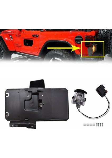 2006-17 Jeep Wrangler Jk Için Arka Plaka Montaj Tutucu Braketi ve Lambası APO122056 (Yurt Dışından) fiyatları