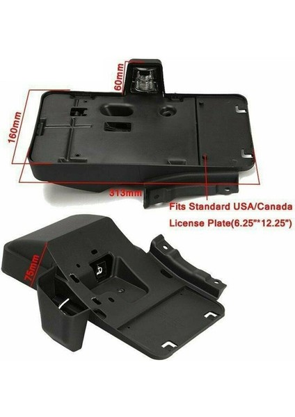 2006-17 Jeep Wrangler Jk Için Arka Plaka Montaj Tutucu Braketi ve Lambası APO122056 (Yurt Dışından) fırsatları