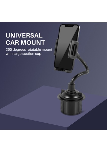 Cep Telefonu iPhone Için Evrensel Araç Tutucu Ayarlanabilir Kaz Boynu Bardak Tutucu Beşiği (Yurt Dışından) fiyatları