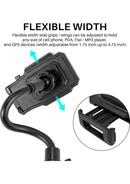 Cep Telefonu iPhone Için Evrensel Araç Tutucu Ayarlanabilir Kaz Boynu Bardak Tutucu Beşiği (Yurt Dışından) modelleri