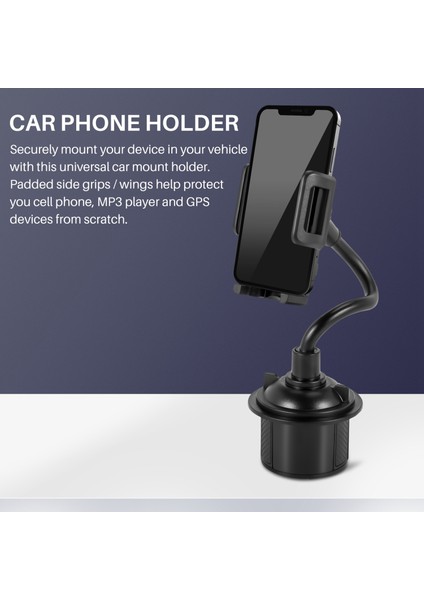 Cep Telefonu iPhone Için Evrensel Araç Tutucu Ayarlanabilir Kaz Boynu Bardak Tutucu Beşiği (Yurt Dışından) indirimleri