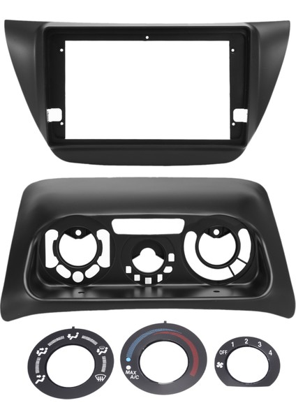 2000-2010 Mitsubishi Lancer Ix 2din Fasya Ses Sistemi Montaj Adaptörü Panel Çerçeve Kiti Araç Aksesuarları Için 9 Inç Araba Fasyası (Yurt Dışından)