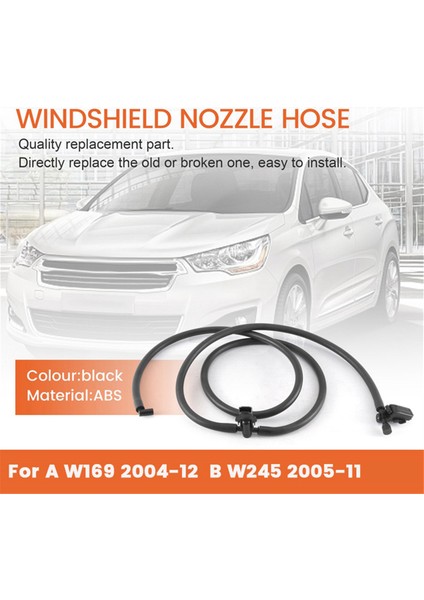 A1698600492 Yeni Ön Cam Ön Cam Yıkama Meme Jet Hortumu Mercedes-Benz A W169 2004-12 / B W245 2005-11 Isıtmasız (Yurt Dışından) fiyatları