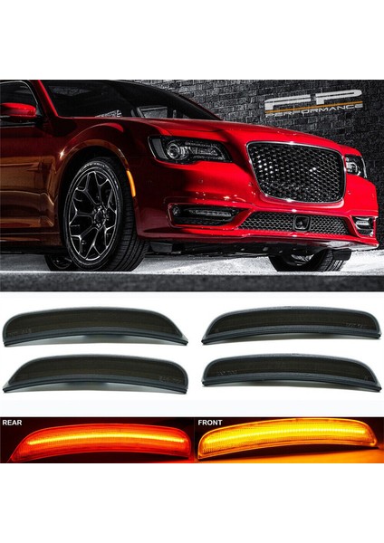 Chrysler 300 300C 300S 2015-2022 Için Füme Araba LED Ön ve Arka Yan Işaret Lambaları (Yurt Dışından) modelleri