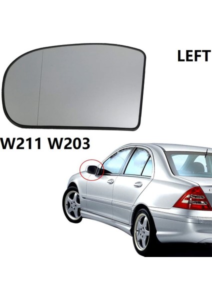 Mercedes-Benz E-Serisi W211 2002-2008 W203 00-2004 Için Sürücü Sol Tarafı Arka Görünüm Isıtmalı Ayna Camı 2038100121 (Yurt Dışından) fiyatları