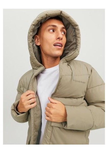 Logo Baskili Kapüsonlu Puffer Mont - Vesterbro