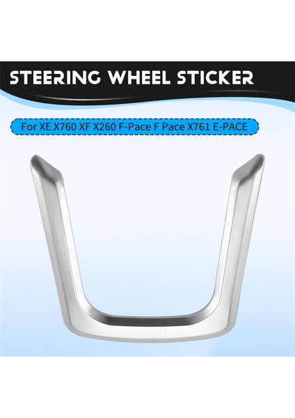 Jaguar Xe X760 Xf X260 F-Pace F Pace X761 E-Pace Için Abs Krom Araba Aksesuarları Iç Direksiyon Simidi Kılıfı Döşemesi (Yurt Dışından) fırsatları