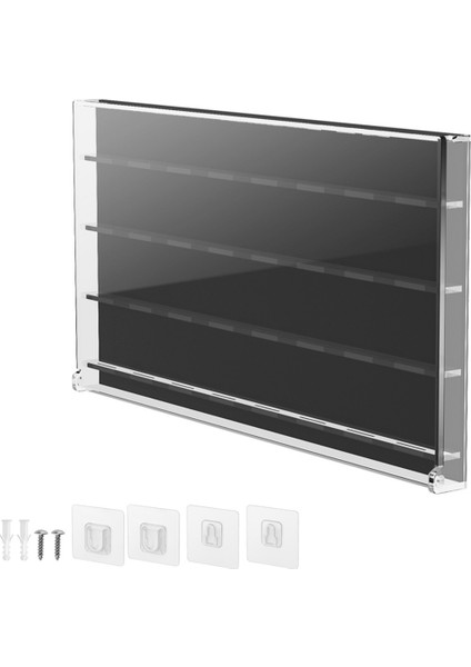 Txesign Akrilik Gitar Penası Duvar Montajlı Vitrin Saklama Kutusu, 32 Penayı Siyah ve Şeffaf Tutacak Şekilde Pena Saklama ve Sergileme Özelliği Sunar (Yurt Dışından)