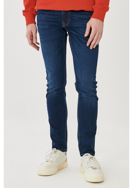 Luke Slim Tapered Fit Normal Bel Esnek Jean Kot Pantolon