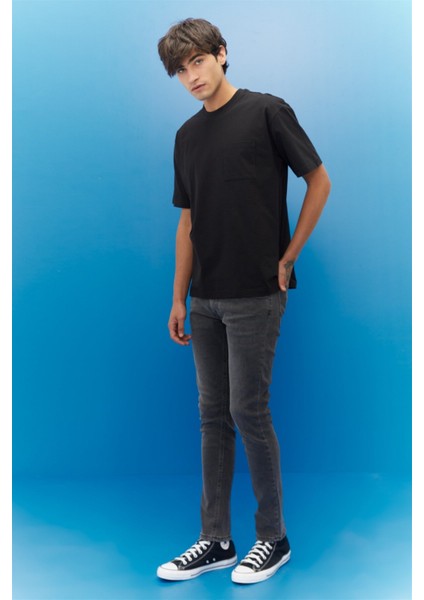Luke Slim Tapered Fit Normal Bel Esnek Jean Kot Pantolon