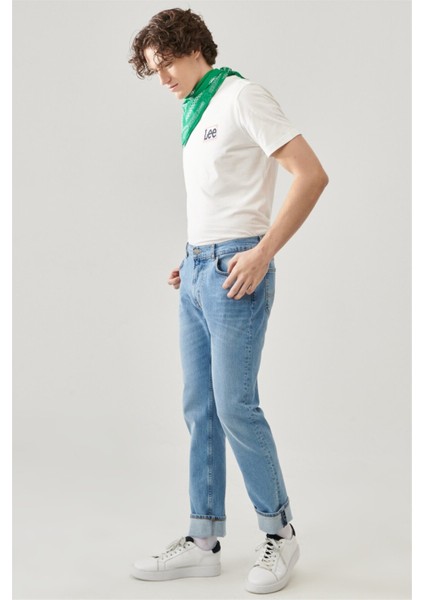 Rider Slim Fit Dar Kesim Normal Bel Esnek Jean Kot Pantolon