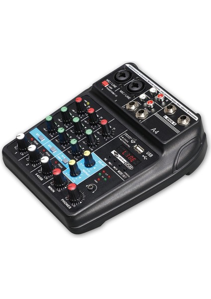 Profesyonel 4 Kanallı Dijital Mikser Ses Kartı Mikrofon Cep Telefonu Canlı Yayın Kaydı Dj Ses Ekipmanı (Abd) (Yurt Dışından)