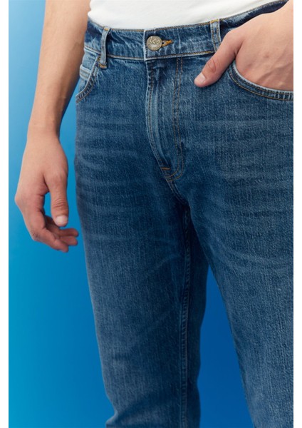 Erkek Rider Slim Fit Normal Bel Denim Esnek Jean Kot Pantolon