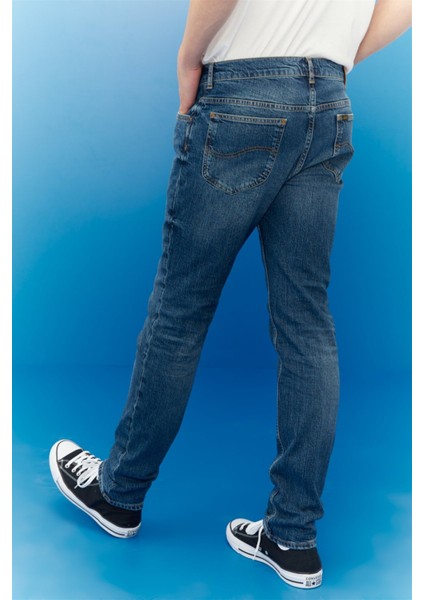 Erkek Rider Slim Fit Normal Bel Denim Esnek Jean Kot Pantolon
