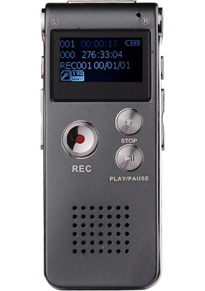 8g Dijital Ses Kaydedici Akıllı Kayıt Mp3 Çalar Harici Hoparlör Mini Ses Kaydedici (Yurt Dışından)