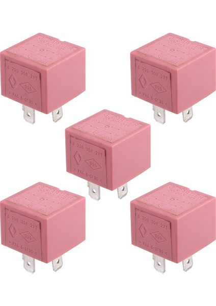 Adet 20240041 Renault Clio Trafic Megane Vivaro Nissan 8200308271 Otomotiv Aksesuarları Için 4 Pinli Araba Rölesi (Yurt Dışından)