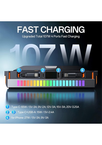 Tesla Model Y Juniper Model 3 Highland 2025 Için USB Hub, Rgb Işık Yerleştirme Istasyonu, Çoklu Bağlantı Noktaları, Geri Çekilebilir Kablo Şarj Cihazı (Yurt Dışından) modelleri