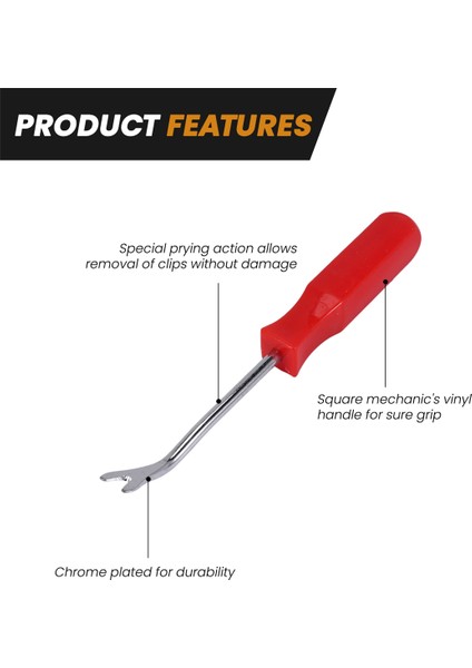 Araba Kapısı Iç Döşeme Klipsi Paneli Döşeme Bağlantı Elemanı Klipsi Sökme Aleti Tornavida Çivi Sökücü 4 Inç Kırmızı (Yurt Dışından) fırsatları