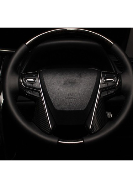 Toyota Alphard Vellfire 30 2015-2019 Araç Karbon Fiber Direksiyon Simidi Kapağı Döşeme Dekor Çerçeve Çıkartmaları Aksesuarları (Yurt Dışından) fırsatları