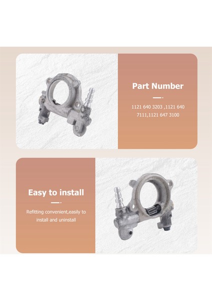 Stihl 024 026 MS240 MS260 Motorlu Testere Için Solucan ve Taşıyıcılı Yağ Pompası Solucan Taşıyıcısı 1121 640 3203 (Yurt Dışından) fiyatları