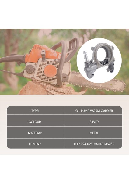 Stihl 024 026 MS240 MS260 Motorlu Testere Için Solucan ve Taşıyıcılı Yağ Pompası Solucan Taşıyıcısı 1121 640 3203 (Yurt Dışından) indirimleri