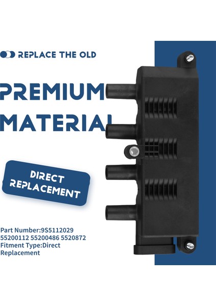 Ateşleme Bobini Yüksek Voltaj Paketi 9S5112029 55200112 55200486 5520872 Fıat 500 Alfa Romeo Mito Ford Ka Lancia Için (Yurt Dışından) indirimleri