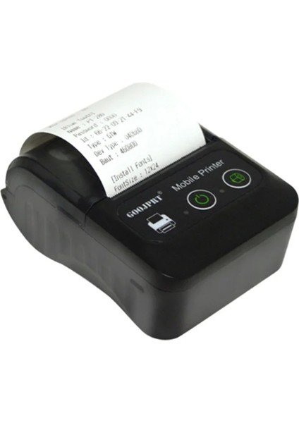Goojprt Mini Taşınabilir Bluetooth Termal Fiş, Pos Makinesi Için Çoklu Sistemle Uyumlu, Fatura Yazıcısı Ab Fişi (Yurt Dışından)