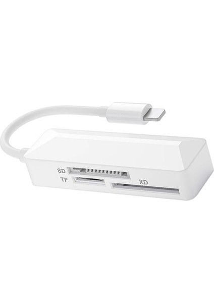 Apple Arayüzü Için 3'ü 1 Arada Xd Kart Okuyucu iPhone Xd Hafıza Kartı Adaptörü Sd Kart Xd Resim Kartı Okuyucu Tf Xd (Yurt Dışından)