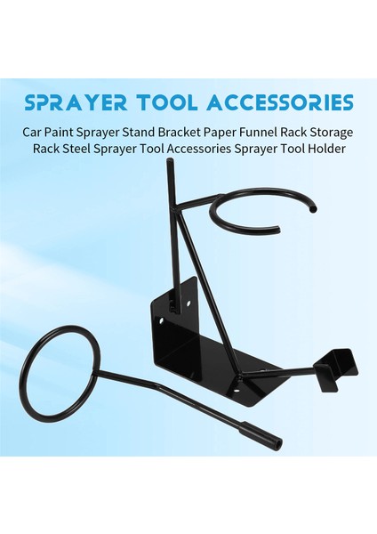 Araba Boya Püskürtme Cihazı Standı Braketi Kağıt Huni Rafı Saklama Rafı Çelik Püskürtme Cihazı Alet Aksesuarları Püskürtme Cihazı Alet Tutucu (Yurt Dışından) fırsatları