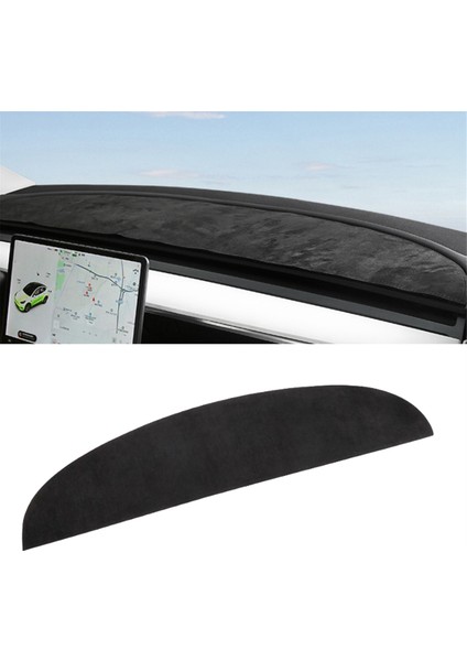 Tesla Model Y 2024 Gösterge Paneli Matı Güneşlik Kaymaz Toz Geçirmez Koruyucu Kapak Aksesuarları Için Araba Gösterge Paneli Pedi (Yurt Dışından) indirimleri