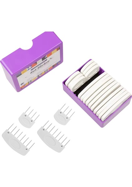 20 Parça Örgü Blokaj Seti Paslanmaz Çelik Örgü Blokaj Tarakları ve 2 Boyutlu Iğneler Dıy Örgü Tığ Işi Malzemeleri Için (Yurt Dışından)