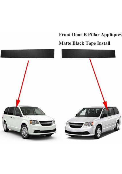 2 Adet B Sütunu Trim Kapağı Trim Aplike Kalıplama Chrysler Town & Country Dodge Grand Caravan 5020664AA 5020665AA (Yurt Dışından) indirimleri