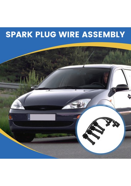 Ford Mondeo Iı 1996-2000 Focus 1998-2004 Cougar 1998-2001 Için Araç Ateşleme Hattı Seti Buji Kablosu Seti XS8Z12286-BA (Yurt Dışından) indirimleri
