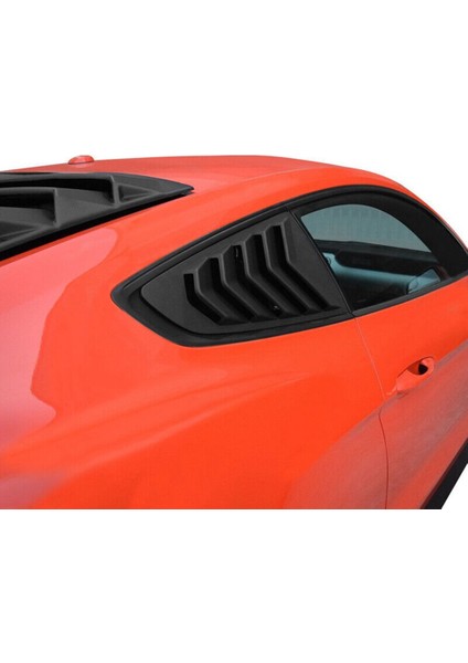 Karbon Fiber Renk 1/4 Arka Yan Havalandırma Çeyrek Pencere Panjur Panjur Kapak Trim 2015-2022 Ford Mustang Için (Yurt Dışından) fırsatları