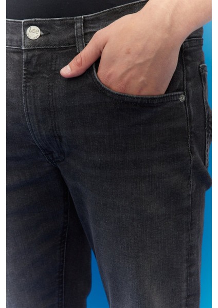 Daren Zip Fly Regular Str Gri Erkek Jean Pantolon