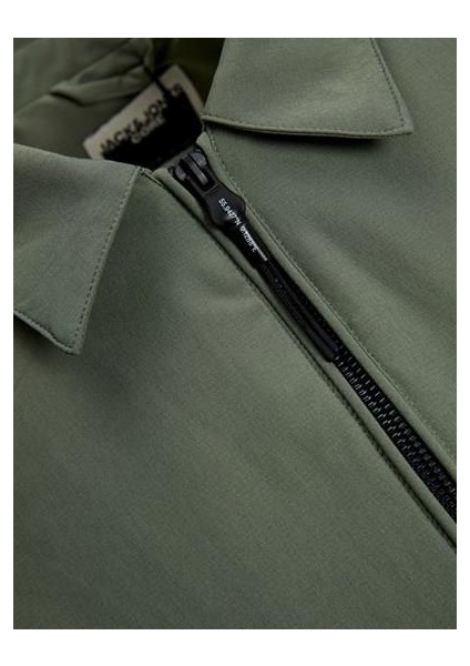 Fermuarlı Yeşil Erkek Ceket 12252916