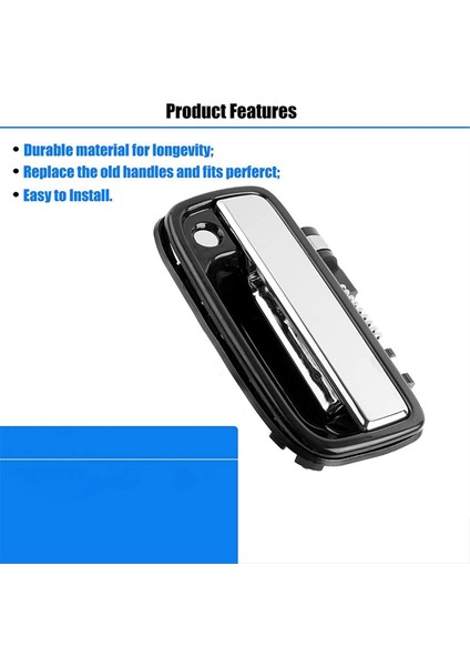 Toyota Tacoma 1995-2004 Için Ön Dış Kapı Kolu 69220-35020 69210-35020 Araba Dış Modifikasyon Parçaları (Yurt Dışından)