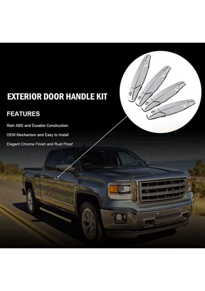 Cadillac Chevy Silverado Gmc Sierra Yukon Için 1 Takım Dış Kapı Kolu 22738721 15915659 22738722 15915660 (Yurt Dışından) fiyatları