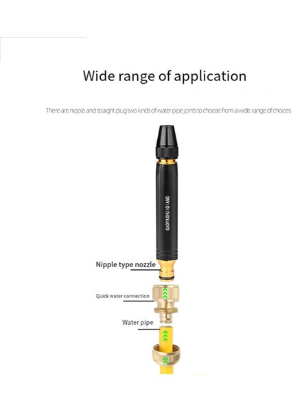 Araba Yıkama Nozulu Yüksek Basınçlı Sızdırmaz Hortum Nozulu Bahçe Hortumu Nozulu Araba ve Bahçe Sulama Için Uygundur (Meme) (Yurt Dışından) indirimleri