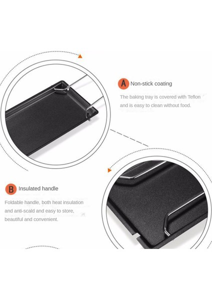 Peynir Izgara Seti Yapışmaz Peynir Fırını Seti Spatulalı Peynir Eritme Tavası Katlanabilir Saplı Mutfak Aletleri (Yurt Dışından) indirimleri