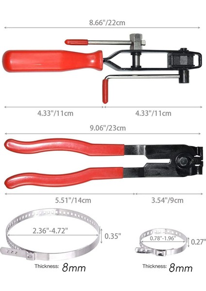 Adet Cv Bot Kelepçe Pensesi Seti, 20 Adet Sıkma Bantları, Derz Körük Kelepçe Sıkma Pensesi, Hortum Bandı Aks Pensesi, Araba Bantlama (Yurt Dışından) fiyatları