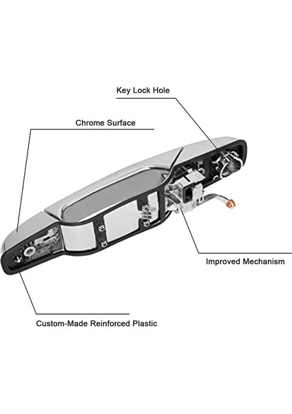 Cadillac Chevy Silverado Gmc Sierra Yukon Için 1 Takım Dış Kapı Kolu 22738721 15915659 22738722 15915660 (Yurt Dışından) indirimleri