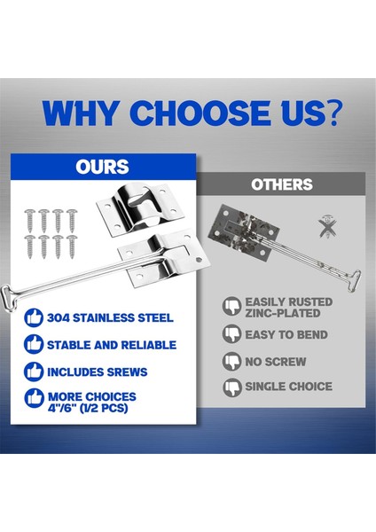 Karavan Kapı Mandalı - Karavan Kapı Tutucu, Paslanmaz Çelik Römork Kapı Mandalı, 4 Inç Karavan T Tipi Kapı Tutucu (Yurt Dışından) fiyatları