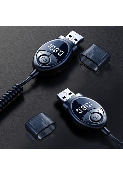 Bluetooth 5.3 Kablosuz Araç Fm Vericisi Usb'den 3,5 mm Jaka Ses Müzik Mikrofonu Eller Serbest Adaptörü Araç Hoparlörleri Için (Yurt Dışından) fırsatları