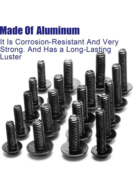 Motosiklet Kaplama Cıvata Seti, 177 Adet M5 M6 Motosiklet Ön Cam Vidaları Bağlantı Elemanları Kaplama Cıvataları Somun Klipsleri Seti Aksesuarları (Yurt Dışından) modelleri