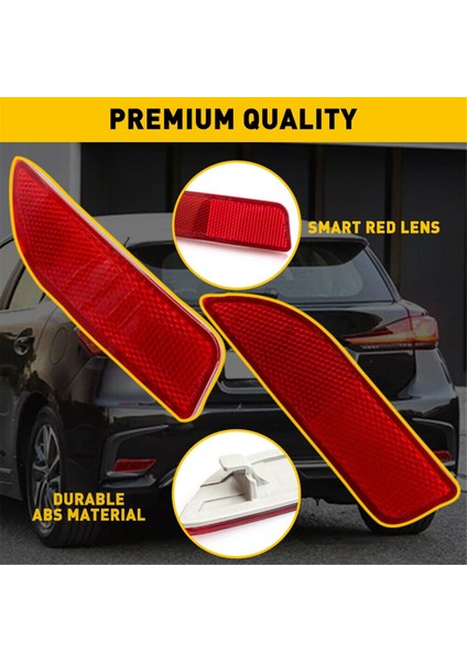 1 Çift Araba Arka Tampon Reflektör (Lh + Rh) 8191002130 8192002030 Toyota Corolla 1.8l 2.4l 2011-2013 Için (Yurt Dışından) indirimleri