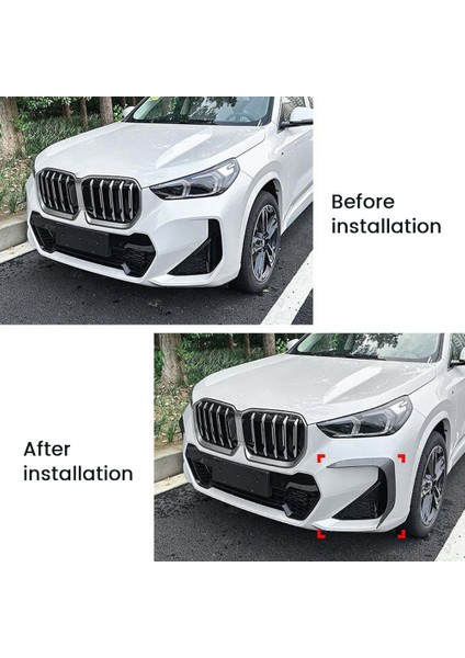 Araba Ön Tampon Splitter Spoiler Trim Sis Lambası Canard Bmw X1 U11 M Sport 2023+ Parlak Siyah Araba Styling (Yurt Dışından) fiyatları