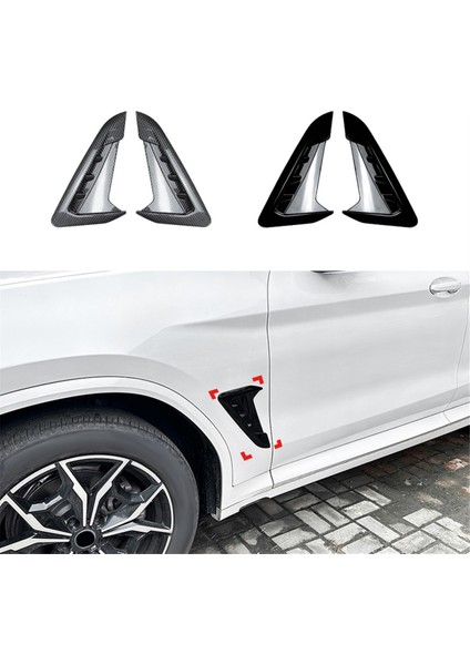 Bmw X3 G01 X4 G02 2018+ Araba Ön Yan Çamurluk Hava Çıkış Kapağı Döşemesi Araba Stil Havalandırma Çamurluğu Parlak Siyah (Yurt Dışından) fırsatları